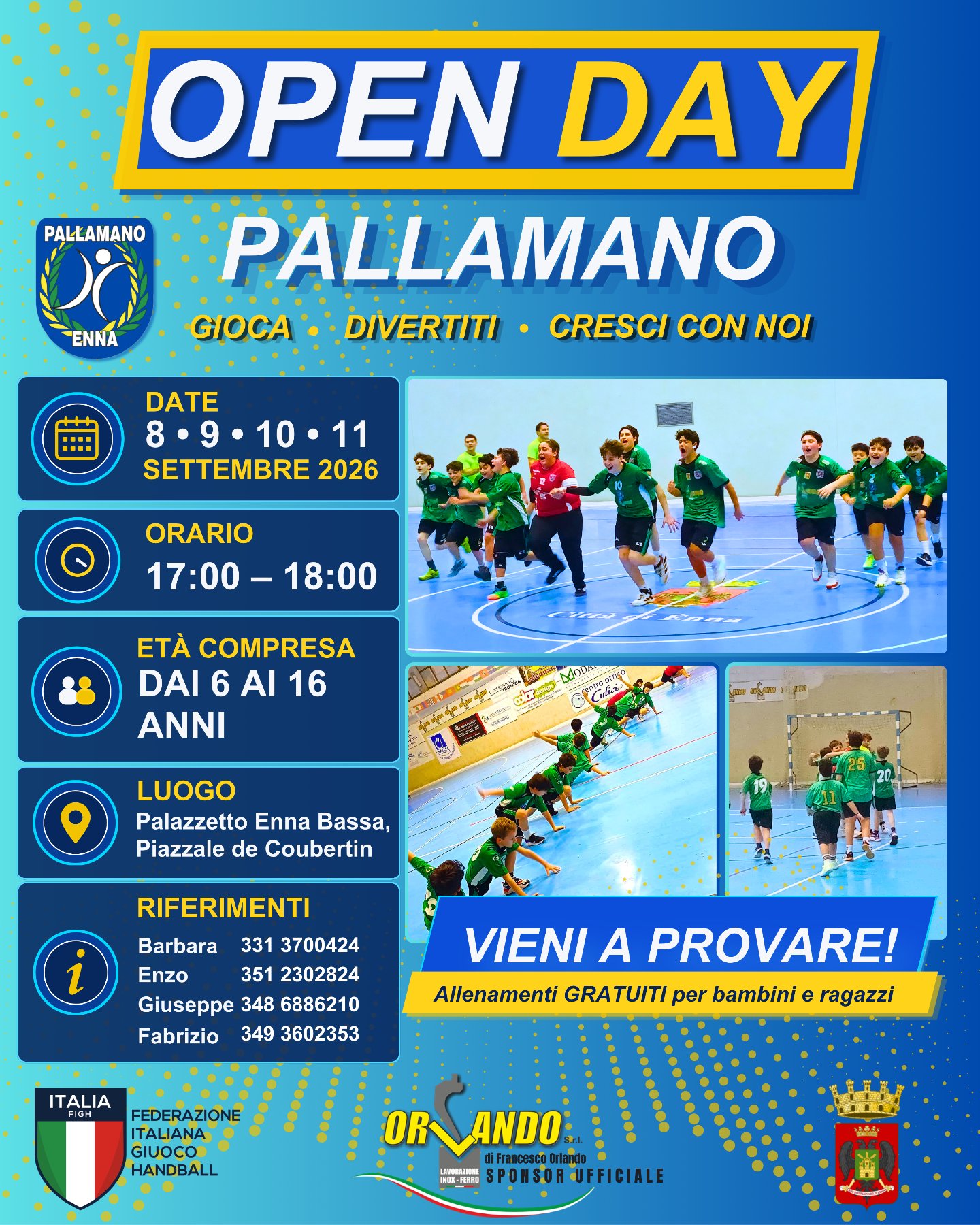 OPEN DAY PALLAMANO